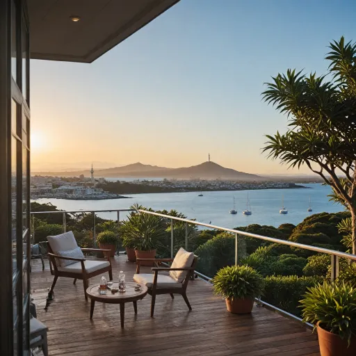 Auckland stays with private balconies in select rooms and suites